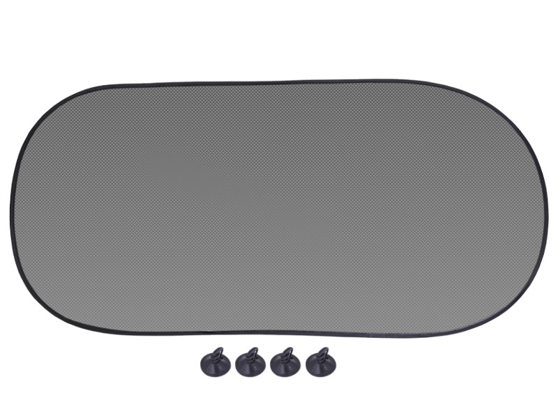 Zasłonka na szybę 100 x 50 cm z przyssawkami, czarna - CARMOTION