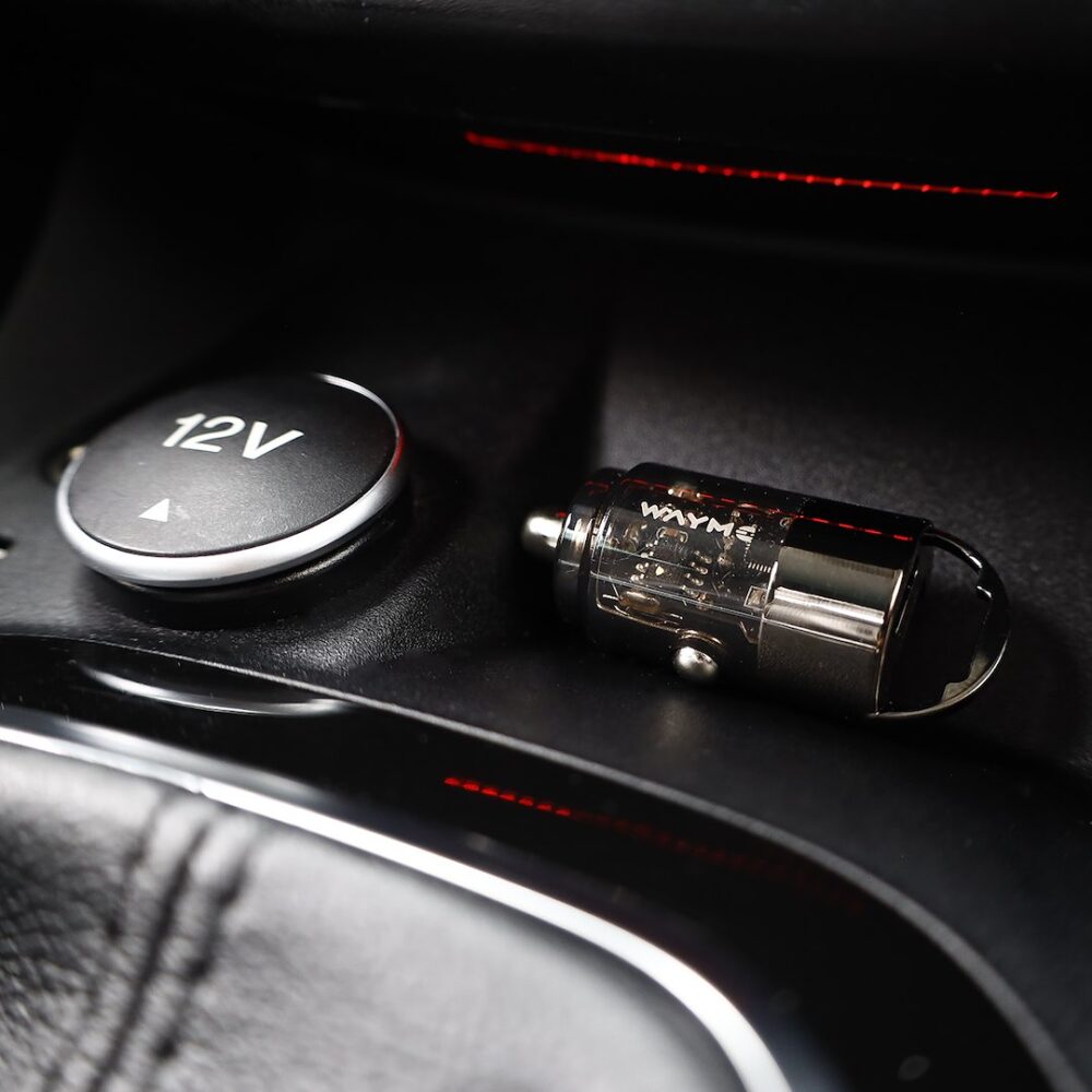 WAYME Ładowarka 12/24V, USB 18W + USB-C PD 30W, nano, z pierścieniem - WAYME