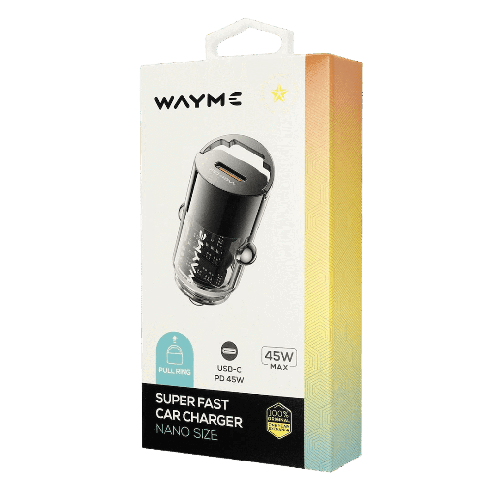 WAYME Ładowarka 12/24V, USB-C PD 45W, nano, z pierścieniem - WAYME WAYME Ładowarka 12/24V, USB-C PD 45W, nano, z pierścieniem - WAYME