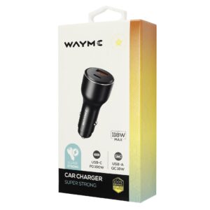 WAYME Ładowarka 12/24V SUPER STRONG, USB 18W + USB-C PD 100W - WAYME
