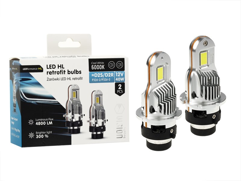 Żarówki VISION LED retrofit D2S/D2R HL 40W 4800 lm 6000K, CANBUS, 2 szt. - VISION Żarówki VISION LED retrofit D2S/D2R HL 40W 4800 lm 6000K, CANBUS, 2 szt. - VISION