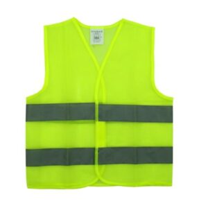 Kamizelka odblaskowa dla dzieci, 52 cm x 42 cm, żółta -