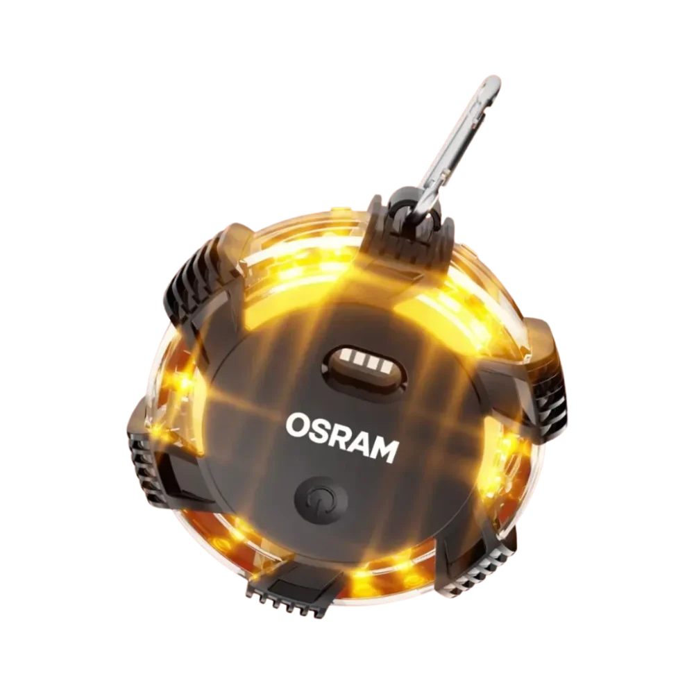 Flara drogowa LED OSRAM LEDguardian 360° – bateryjna lampa ostrzegawcza do samochodu