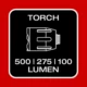 Tryb Torch OSRAM LEDinspect 3w1 LEDIL417 – 500, 275 i 100 lumenów